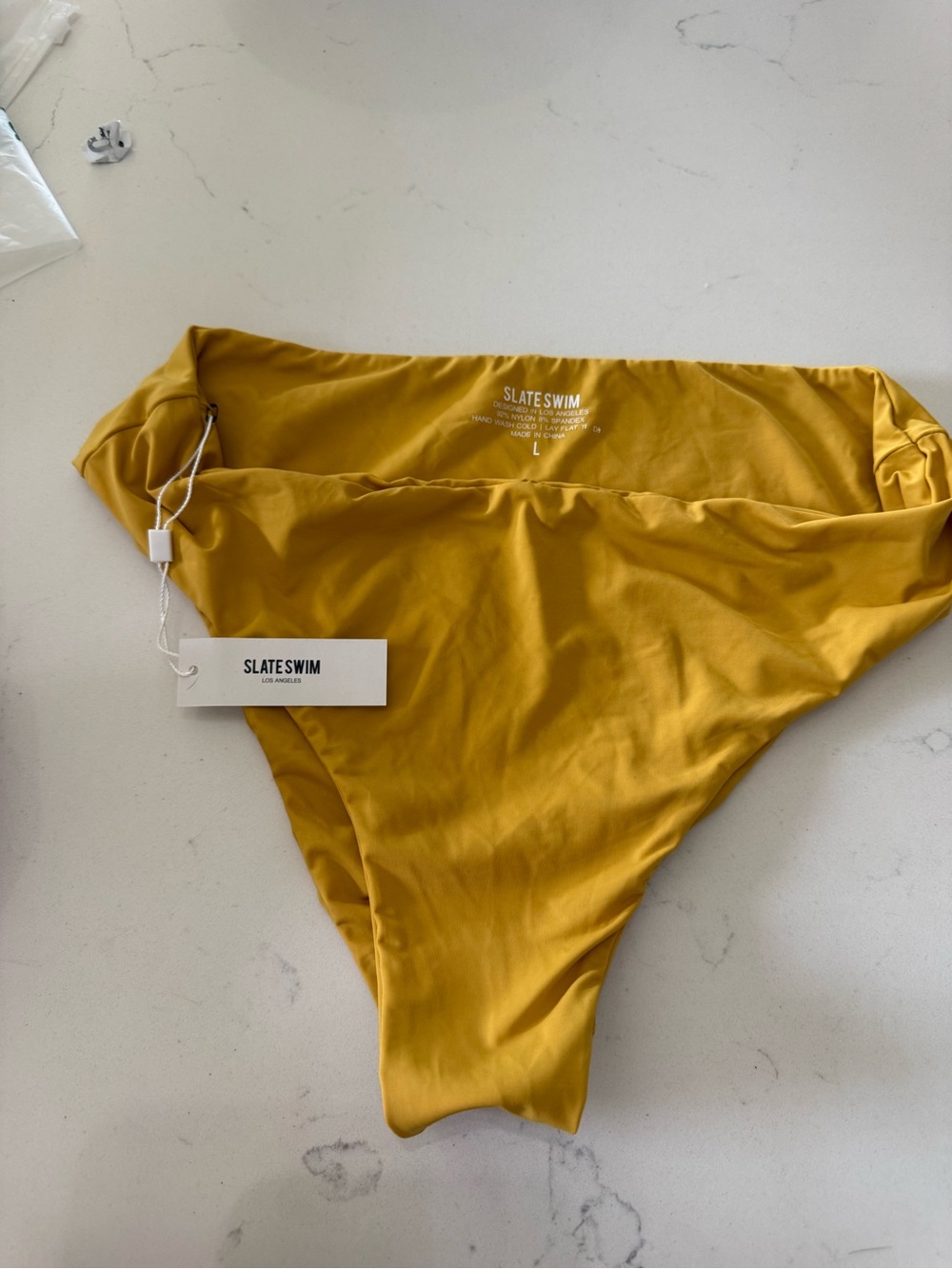 Slate Swim Women's Mustard High-Cut Bikini Bottom